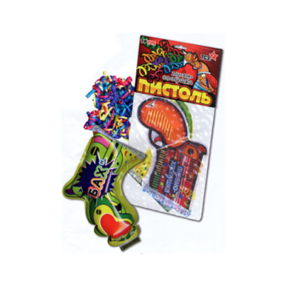 Пистоль Надувная хлопушка купить в Кемерово | kemerovo.salutsklad.ru